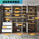 Pupan moderner einfacher massiver Holzschrank Hochschrank integrierter Wandlagerschrank Wohnzimmer Esszimmer Leichte Luxus Haushaltsaufbewahrung Weinschrank E0 Modell 12240*40*220