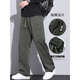 Semir American trendy brand work pants men's loose straight paratrooper pants 2025 summer thin sports casual pants 9856-military green regular M merchant 90~110Jin Jin equals 0.5 kg