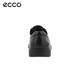 ECCO Men's Shoes Business Casual Leather Shoes Cowhide Comfortable and Breathable Flat Toe Lace Up 500164 01001 Black 43