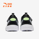 ANTA Children's Sandals Men's Big Children's Shoes 2025 Summer New Product Baotou Lightweight Outdoor Soft Elastic Beach Shoes Black/Anthracite Gray-3 33