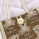 TaTanice tote bag burlap bag unprinted jute bag good outing travel storage bag eco-friendly shopping bag lunch box bag