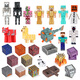 
Kempton Minecraft Plastic Toy Doll Figure Ending Dragon Steve Kuli afraid of iron golem doll doll model Lemon yellow Golden Apricot
