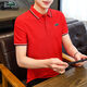 
Katile Crocodile POLO shirt men's short-sleeved summer new style middle-aged and young people trendy loose lapel Polo top 6636 bean green 3XL (155-170Jin[Jin equals 0.5 kg])