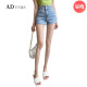 ADVSUS Fashion Korean version of internet celebrity denim shorts for women in summer high waist slim hot girl tight A-line wide-leg pants hot pants ins trendy light blue [good quality] stretch 6195 this year S