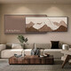 Sofa back has a backing background with a backing background with a backing living room decoration paintings, light luxury sofa background wall hanging paintings 2024 Rizhao Jinshan B style 33*80+26*80=overlapping total length 12035mm aluminum