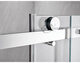 Kezhitu bord étroit cadre mince en acier inoxydable en acier inoxydable inférieur de douche en contrebas sans coulissure coulissante porte coulissante de salle de bain à forme unique 878 yuan / mètre carré (lumière miroir) sans vapeur