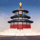 Jiyoumi Templo del cielo Oración para la juventud Arquitectura de estilo chino Compatible con bloques de construcción de Lego Juguetes educativos de la Asamblea de Niños Adultos