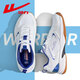 Pull back men's shoes badminton shoes summer breathable men's training shoes running shoes anti-slip shock-absorbing professional sports shoes for men white blue 0796 [anti-slip and anti-wear running table tennis 42