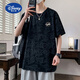 Adolescente de Disney Camiseta de manga corta para hombres de manga corta NUEVA SUMERA SUMMER MANDY Camiseta media manga de la escuela secundaria y estudiantes de secundaria Top 693 White 170 m 75 a 105 Jin [Jin equivale a 0.5 kg]