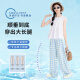 
Yoyo one (Yoyo one) girls' suit spring and summer 2025 new fashionable children's doll shirt wide-leg pants two-piece set forest-style big children's summer suit 9992 white 15286 lake blue 150 150cm