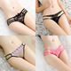 Yan Beiwei modal sexy Spitzenunterwäsche für Frauen, hohle markless große Größe neuer Low-T-Tanga-Slips 922 Black 239 Black 234 Blue 983 Wassermelonrot 4 Streifen L [110-130jin [Jin gleich 0,5 kg]]]