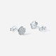 ZLF (ZLF) pt950 platinum earrings for women, sparkling flower earrings for girlfriend, one pair - 1.6g