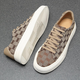 Nosskiss Luxury High-End Brand Men's Shoes 2025 Summer Nuevo zapatos de lona bordado transpirable Hombres Los cómodos zapatos informales de la placa informal suave de los hombres Negro 40 = zapatos de cuero Tamaño 40 zapatos deportivos Tamaño 41