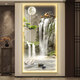
TURBOSUN entrance painting with lights with high-end modern simple matte welcome guest pine light luxury lamp entrance decoration painting corridor CN-7170-Flowing water to make money 100*200 light luxury golden border [intelligent direct insert le