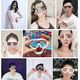 Water Splashing Festival Goggles Swimming Goggles Eye Protection Diving Large Frame Children Adult Men and Women Waterproof Anti-fog Swimming Goggles No Fogging Swimming Cap Set Swimming Set Swimming Cap-+Earplugs Nose Clip+Mirror Case Transparent Large Frame-Phantom Black Collect Baby and Get Nose Clip