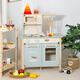 Xuanyong Kindergarten Children's House Kitchen Toys Wooden Simulation Kitchenware Refrigerator Coffee Machine Boy and Girls Birthday Gift Coffee Refrigerator Kitchen