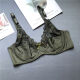 
Shan Nanwei [2694 people] European and American sponge-free sexy 200Jin [Jin equals 0.5 kg] Large size bra set, gather fat MM, brick red single piece bra 75D