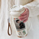 Exiled Xian Pavilion Xiao Zhan peripheral insulation coffee cup gift star stainless steel water cup support 316 ceramic inner liner straw cup 316 ceramic inner liner coffee cup-SF841 Xiao Zhan