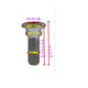 Wanqinshan Niu Electric Bremsscheibenscheibenschrauben M8-253540 Edelstahlmodifikation 009 N1S M2 MS U+B Allzweck M835 (3 Stücke) Edelstahl aus Edelstahl