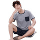 Pyjamas TTPMER pour le coton d'été masculin à manches courtes plus minces de vêtements de maison décontractés chinois minces peut être porté à l'extérieur de 9928 [H SUIS à manches à manches courtes pour hommes] 175 L [Recommandé 100-130 Jin [Jin est égal à 0,5 kg]]]]