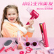 
Hua Shimeng's family children's hairdresser set simulated toys little girl hair dryer washing hair cut curling stick hair salon gift