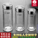 Heenoor Glass Cup Однослойная чашка с утолщенной чашкой для мужчин и женщин Портативный автомобиль с теплостойкой, прозрачная прозрачная хрустальная чашка 6191-носовая чашка LID-410ML_ [с фильтром
