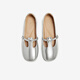 Best 25 Herbst Marie Jane Schuhe Retro Dicke Absatz Frauen Singles Schuhe B9929CQ5 Silber 37
