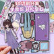 Jeba (JBA) Purple Clothes Girl Magnetic Rutes Book Magnetic Magnetic Sticking Strong Magnetic Sticking Creative Internet Promi DIY Spielzeug Geschenk [1 magnetischer Stil] Purple Clothes Girl