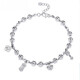 Fiber bundle (QIANSHU) platinum bracelet pt950 female platinum 950 bracelet copper coin coin Nafu Qianduoduo platinum bracelet Ruyi style about 17+2cm weighs about 10.37 grams