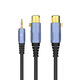 Akihabara 3,5 mm zu Dual-SNX-Audio-Kabel-Kabelmischerverstärker-Adapter Audio XLX-Kabel QS3524 QS3524T2 Audio an Audio