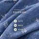 Rothülse Blumenkleid 2025 Sommer Neue Frauenkleidung vor Schulter Puff Ärmel Taille V-Ausschnitt Denim Japanischer Puppenrock Denim Blue Flower 677 m