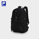 FILA【天行者】斐乐双肩包轻量内里抗菌户外包健身运动包大容量书包 正黑色-BK XS