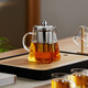 YIHUTEA glass teapot thickened high temperature resistant household stainless steel gallbladder teapot scented tea heatable teapot tea set 304 stainless steel liner teapot 500ml
