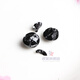 Yingyou 7A natural black tourmaline loose beads DIY handmade crystal jewelry accessories bracelet Buddha beads single 7A 16mm/single