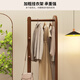 Xingao SHENGTANG rotierende Ganzkörperspiegel bodengesteuertes Spiegel Haushalt beweglicher Schlafzimmer Dressing Spiegel Hanging Coat Rack integriert große rotierende Kleiderspiegel-Quadrat-Wallnussfarbe