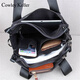 COWLEY KELLER business briefcase, men's handbag, commuter shoulder bag, large capacity computer bag, official lawyer bag, shoulder crossbody bag, elegant black (customized model without logo on the outside) 29*10*31cm 12 inches