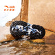 ANTA Children's Sandals Men's Big Children's Shoes 2025 Summer New Arrival Knob Buckle Outdoor Baotou Anti-Slip Beach Shoes Dusty Blue/Black-1 34