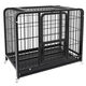 Dog cage small dog indoor stainless steel cage with toilet Shiba Inu Corgi pet cage dog fence thick and reinforced 96#956479cm simple white