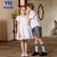 
Yinuofang girl princess dress white dress spring and summer June 1st performance dress flower girl host performance skirt