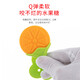 Baby Teething Stick Three-dimensional Fruit Teether Baby Silicone Chewable Newborn Teething Device Soothing Chew Toy Orange + Apple Bag Food Grade Silicone-Fruit Teether Tablets