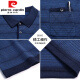 Pier Cardin Dad Camiseta de manga corta para ropa de verano para hombres Camiseta de seda de hielo de mediana edad para el abuelo de mediana edad y anciana de verano con camisa de anciano 9755 Gray S 165