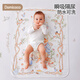 DOMICOCO baby pure cotton urine separator pad waterproof large size baby care pad breathable newborn washable bed sheet aunt pad picnic time [100% pure cotton washable]