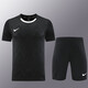 NBA Kids-nike Sports Nouveau entraînement de football d'athlétisme fonctionnant à sèche rapide Sports secs à manches courtes Shorts de sport Nike Nd06 Color Lan Shorts Set Nike S