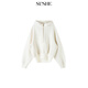 SUSHE Nian Yunshang Sports Tennis Wear Hooded Sweatshirt Elastic Waist Big Pocket A-Line Skirt Suit Jianshui White-Top M