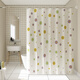 Gongxun bathroom shower curtain toilet partition curtain waterproof punch-free blocking curtain thickened PEVA small flower 150*180