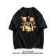 Nukm Heavy Cotton American Modemarke Cartoon Hellokitty Kurzärmelte T-Shirt Männer und Frauen Sommer Casual Mode Tops Ins reine Baumwolle 1416 Pommes Kelly Cat Dragon Fruchtfarbe s