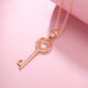 Mengjinyuan 18K gold pendant, secret key pendant without chain, birthday gift for girlfriend