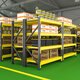 Chunxu Storage Shelf Storage Shelf Warehouse Thickened Multi-layer Storage Shelf Home Basement Display Storage Layer Shelf Black and Yellow Four-layer Main Rack [Real Load Bearing Is Not Failed] [880KG] 200*60*200 Industrial in Storage