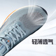 361 degree sports shoes men's shoes flying fish summer mesh breathable contrast color gradient running shoes shock-cushioning wear-resistant body measurement shoes blue mist gray/fluorescent strong orange 43
