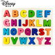 Disney ABCD Letter Toy Hölzer Zahlen Kindererkennungsnummer Pinyin 26 Englische Holzbrett Puzzle Baustein Spielzeug Kleinbuchstaben